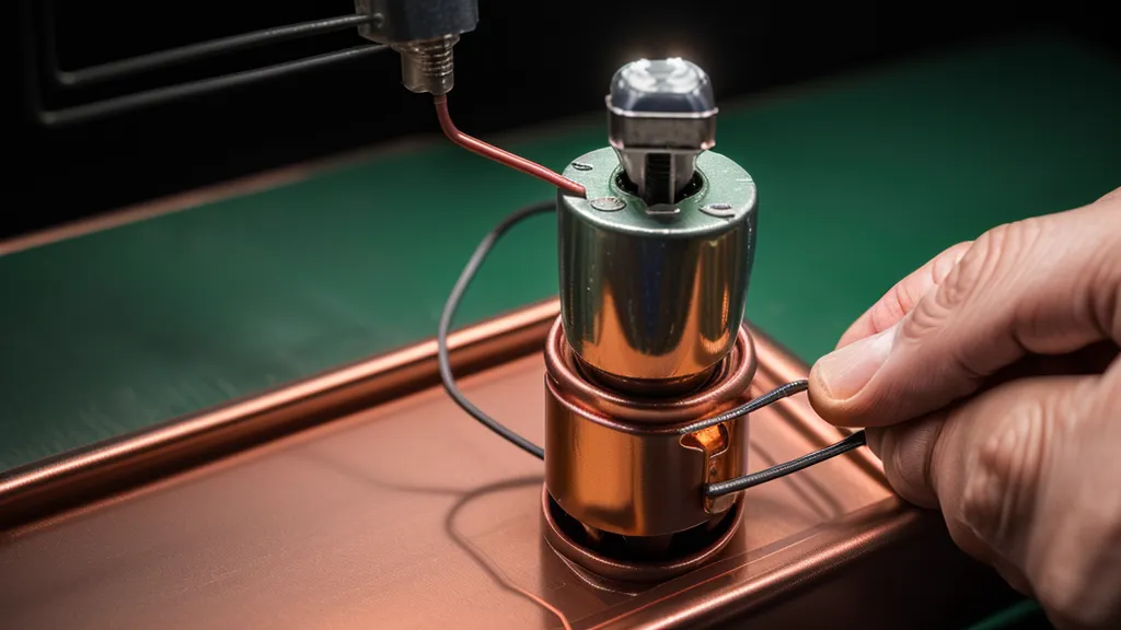 Capacitor de 450 voltios sostenido en la mano, de los que más sufren con los bajones de luz en el mantenimiento del hogar