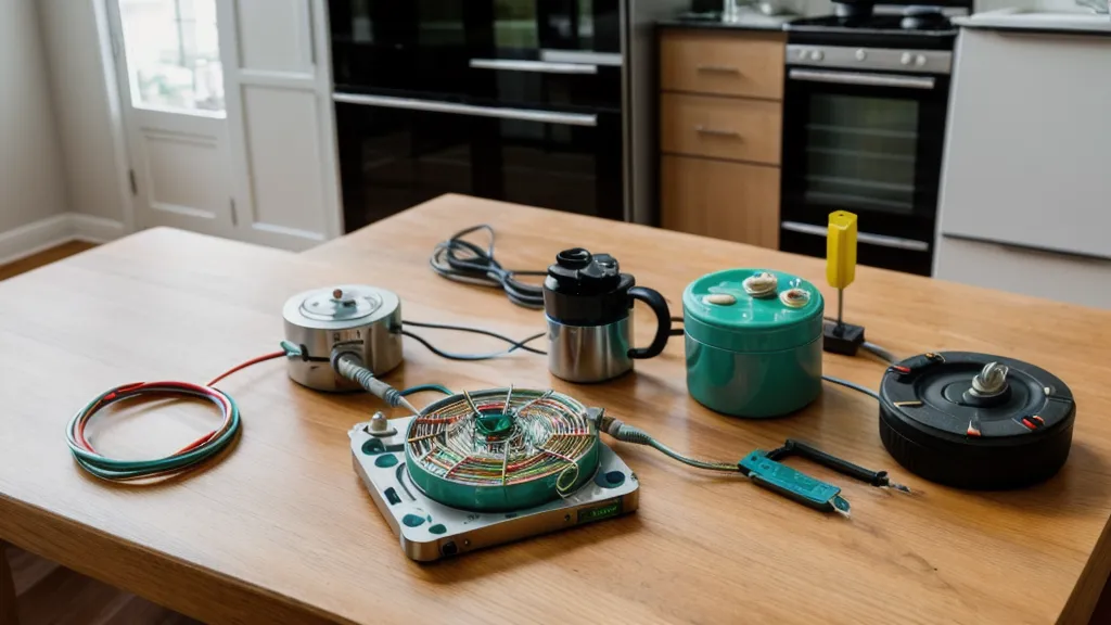 Fusible térmico dentro de una cafetera doméstica, pieza clave en la reparación de cafeteras
